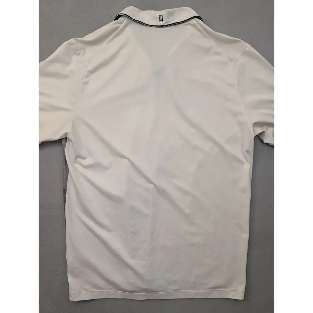 Nike Tiger Woods Collection Polo Shirt Mens L Gray Designer Performance Golf - Picture 5 of 6